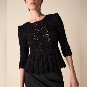 St. Roche Knit Peplum Top
